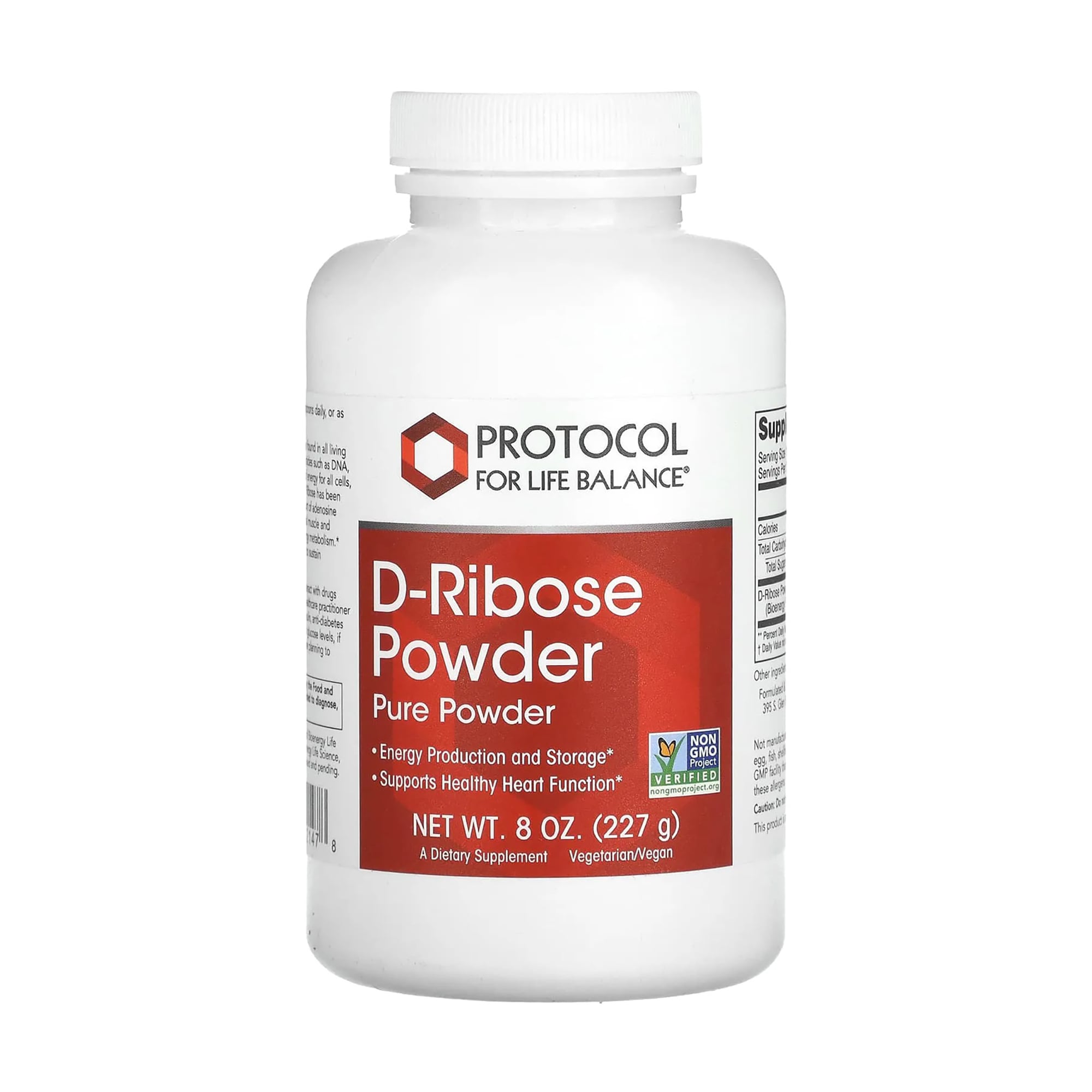 D-рибоза Protocol For Life Balance D-Ribose Powder в порошку, 227 г