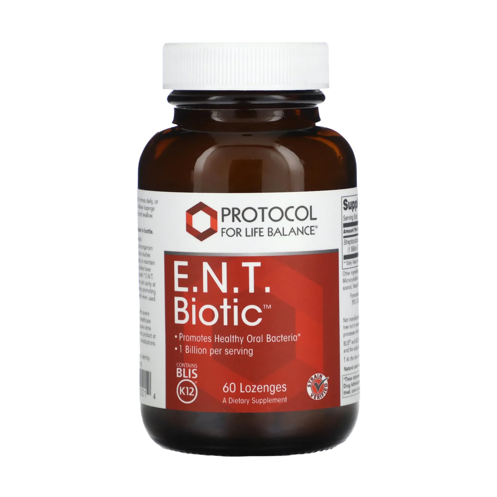 Пробіотик Protocol For Life Balance ENT Biotic, 1 млрд, 60 льодяників