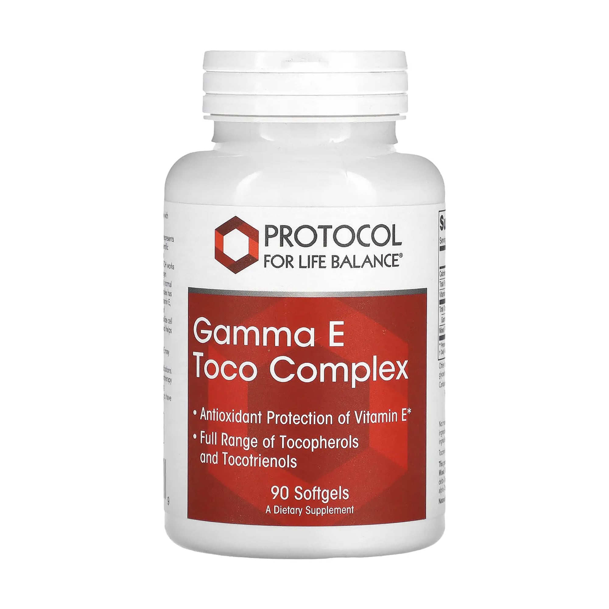 Вітамін Е Protocol For Life Balance Gamma E Toco Complex, 90 гелевих капсул